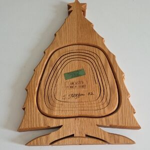 Wooden Christmas Tree Decor